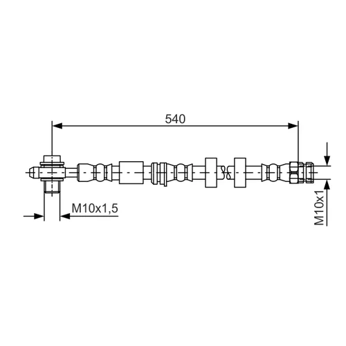 Brzdová hadica BOSCH 1 987 481 566 - obr. 4