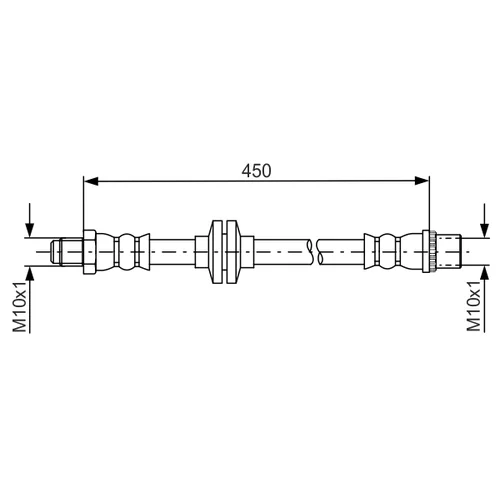 Brzdová hadica BOSCH 1 987 481 683