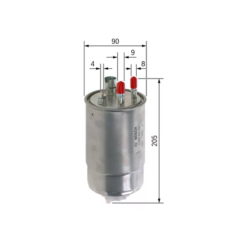 Palivový filter BOSCH F 026 402 054 - obr. 4