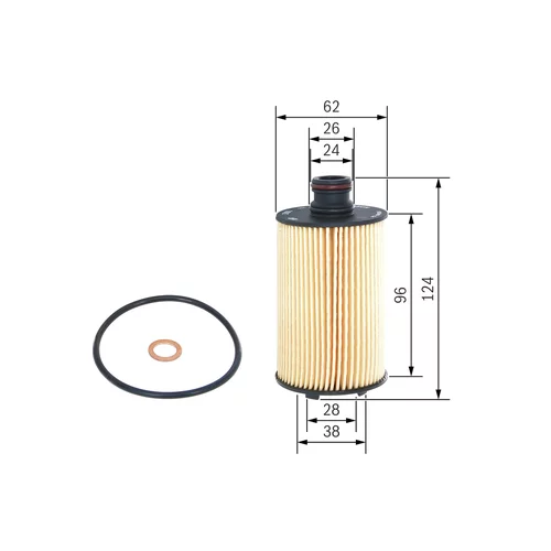 Olejový filter BOSCH F 026 407 154 - obr. 4