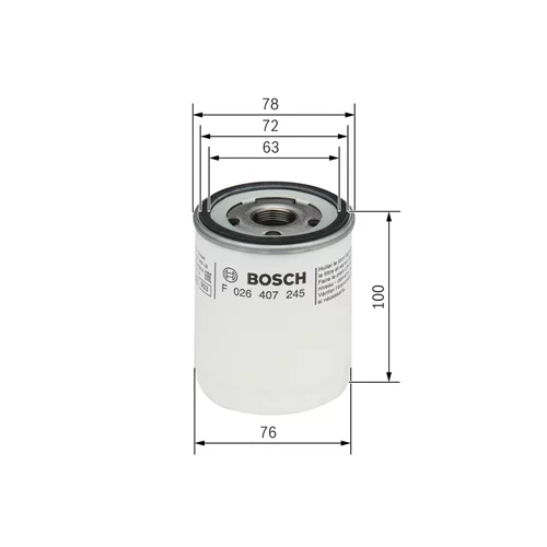 Olejový filter BOSCH F 026 407 245 - obr. 4