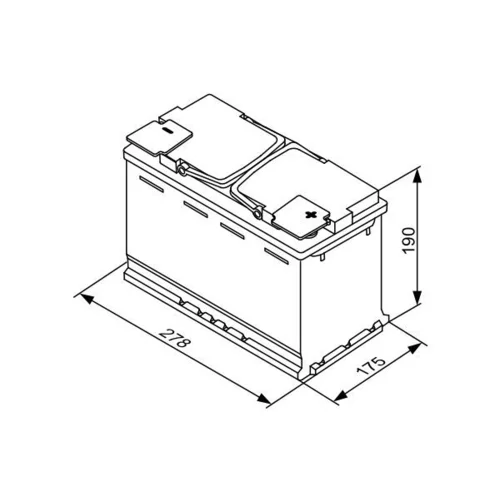 Štartovacia batéria 0 092 S5A 080 /BOSCH/ - obr. 5