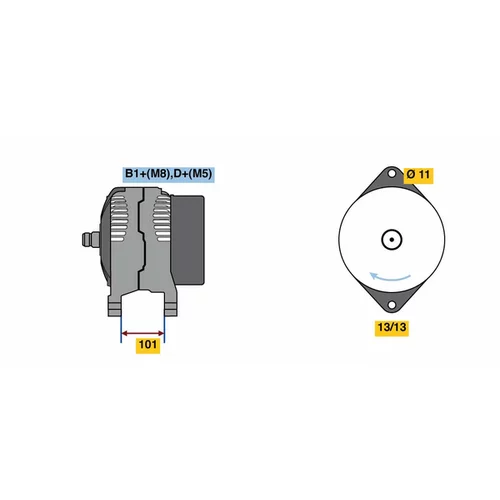 Alternátor 0 124 525 203 /BOSCH/ - obr. 4