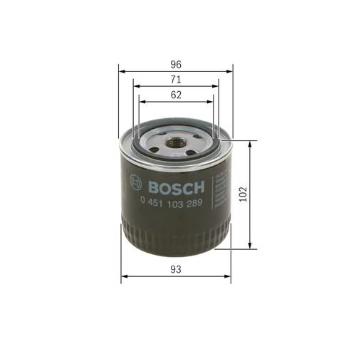 Olejový filter 0 451 103 289 /BOSCH/ - obr. 4