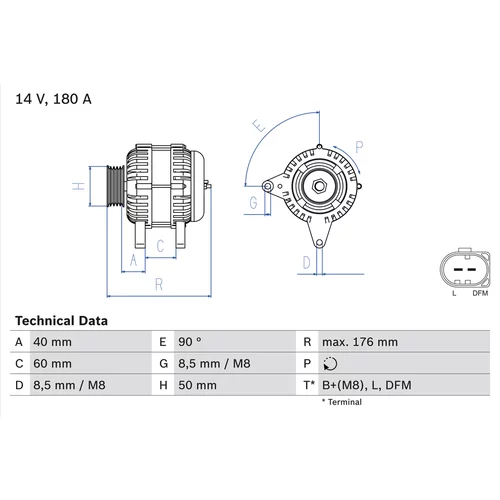 Alternátor BOSCH 0 986 081 940