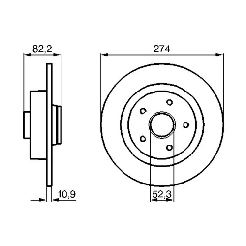 Brzdový kotúč 0 986 478 744 /BOSCH/ - obr. 4