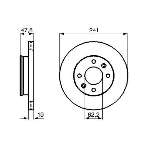 Brzdový kotúč 0 986 479 206 /BOSCH/ - obr. 4