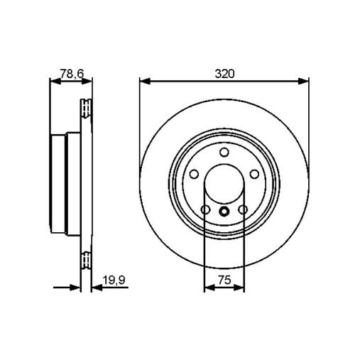 Brzdový kotúč 0 986 479 442 /BOSCH/ - obr. 4