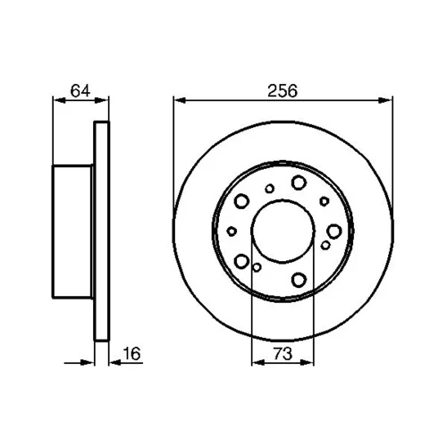 Brzdový kotúč 0 986 479 B24 /BOSCH/ - obr. 4