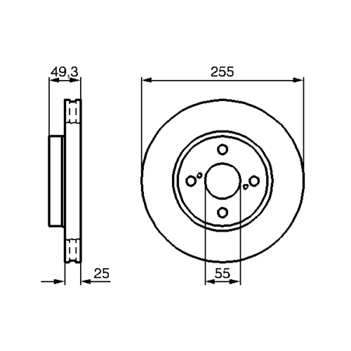 Brzdový kotúč 0 986 479 B70 /BOSCH/ - obr. 4