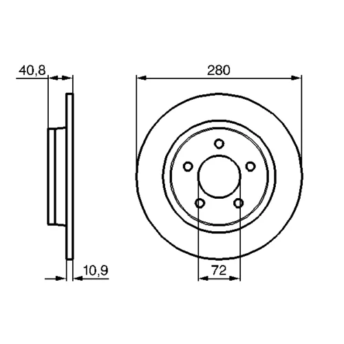 Brzdový kotúč 0 986 479 C79 /BOSCH/ - obr. 4