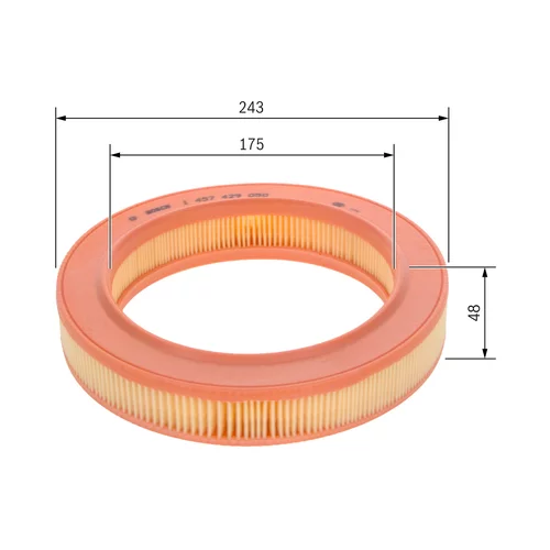 Vzduchový filter BOSCH 1 457 429 050 - obr. 4