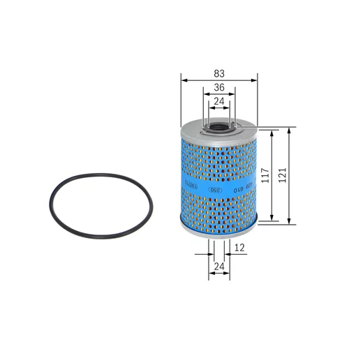 Olejový filter BOSCH 1 457 429 610 - obr. 4