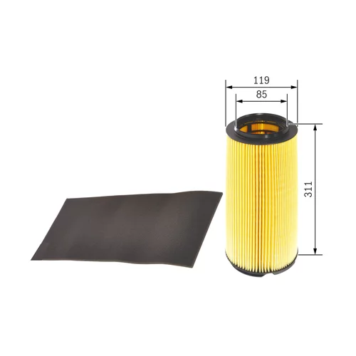 Vzduchový filter BOSCH 1 457 433 336 - obr. 4