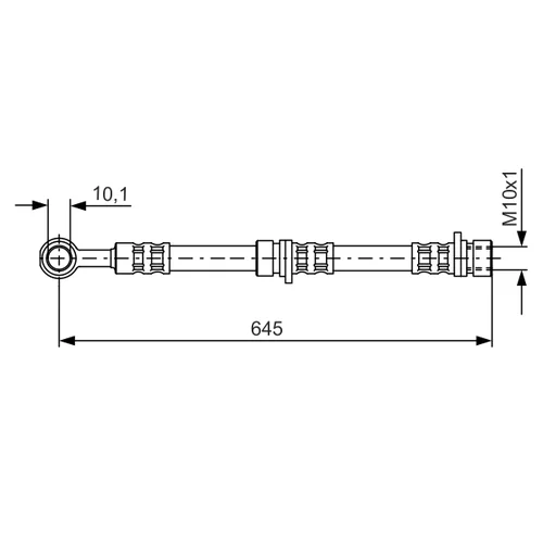 Brzdová hadica BOSCH 1 987 476 155