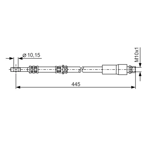 Brzdová hadica BOSCH 1 987 476 455