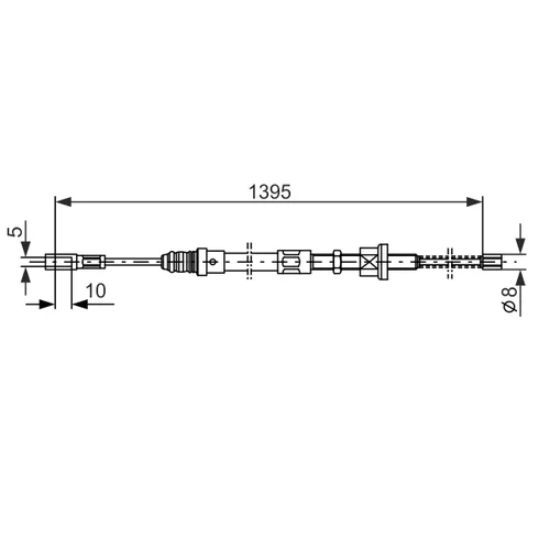 Ťažné lanko parkovacej brzdy BOSCH 1 987 477 485 - obr. 4