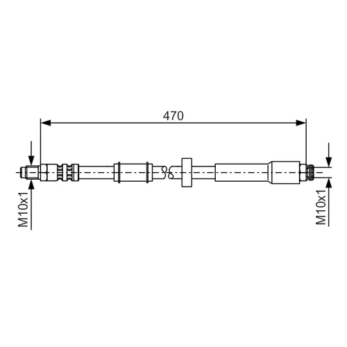 Brzdová hadica BOSCH 1 987 481 004