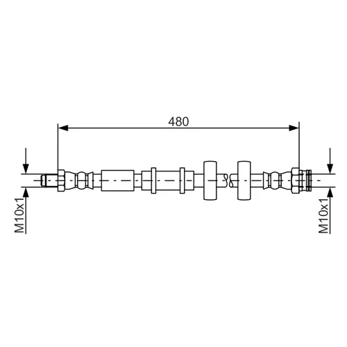 Brzdová hadica BOSCH 1 987 481 552 - obr. 4