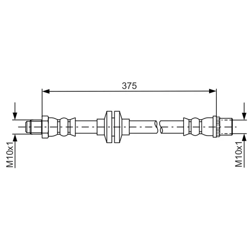 Brzdová hadica BOSCH 1 987 481 695