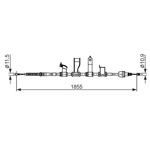 Ťažné lanko parkovacej brzdy 1 987 482 685 /BOSCH/ - obr. 4