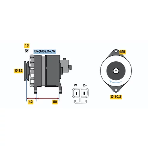 Alternátor BOSCH 6 033 GB4 018