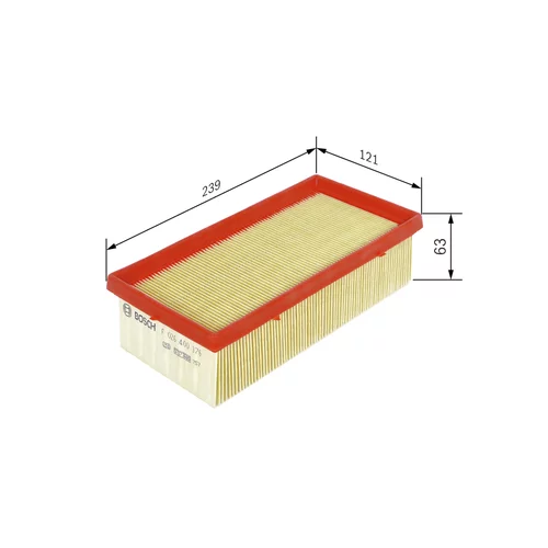 Vzduchový filter BOSCH F 026 400 376 - obr. 4