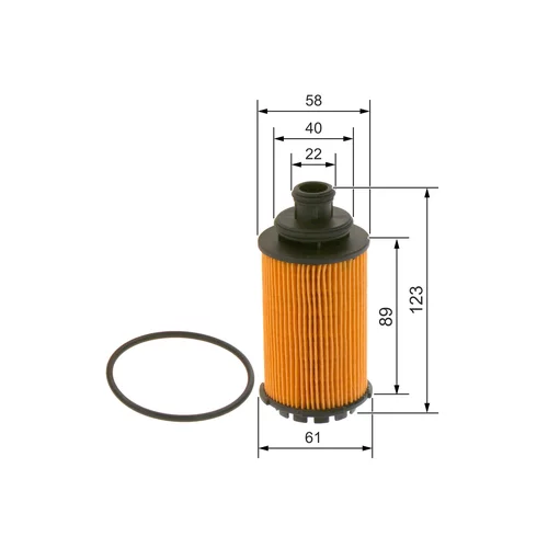 Olejový filter BOSCH F 026 407 214 - obr. 4