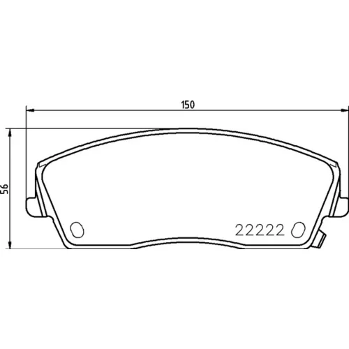 Sada brzdových platničiek kotúčovej brzdy BREMBO P 11 041