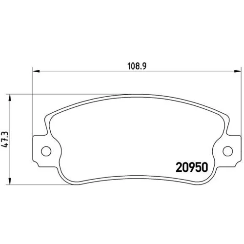 Sada brzdových platničiek kotúčovej brzdy P 23 021 /BREMBO/