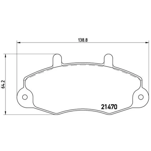 Sada brzdových platničiek kotúčovej brzdy BREMBO P 24 049