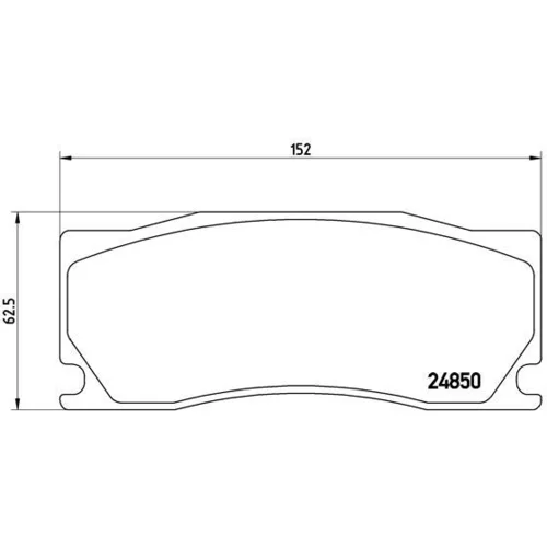 Sada brzdových platničiek kotúčovej brzdy BREMBO P 36 023