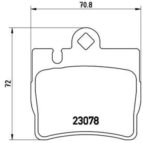 Sada brzdových platničiek kotúčovej brzdy BREMBO P 50 042