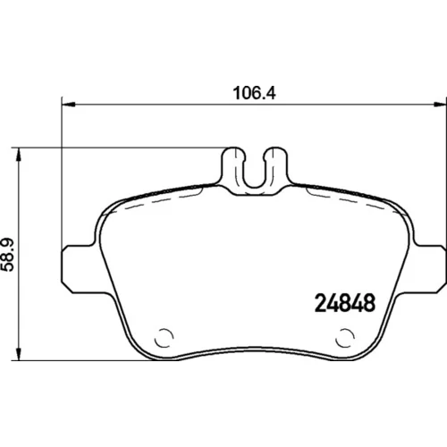 Sada brzdových platničiek kotúčovej brzdy BREMBO P 50 135