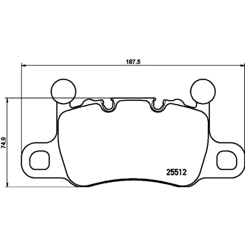 Sada brzdových platničiek kotúčovej brzdy BREMBO P 65 038