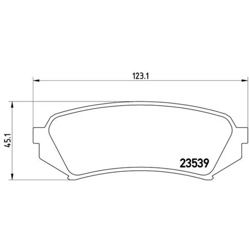 Sada brzdových platničiek kotúčovej brzdy BREMBO P 83 049