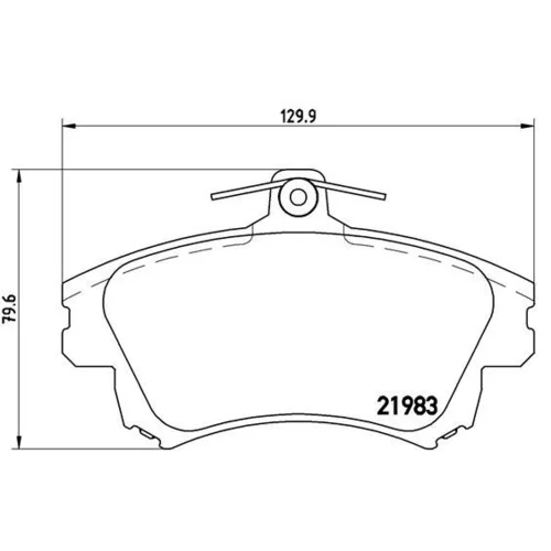 Sada brzdových platničiek kotúčovej brzdy BREMBO P 86 017