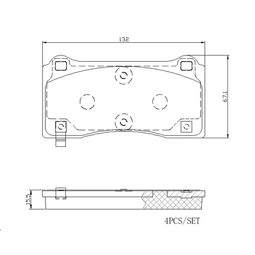 Sada bŕzd, Kotúčová brzda KT 08 001 /BREMBO/ - obr. 2