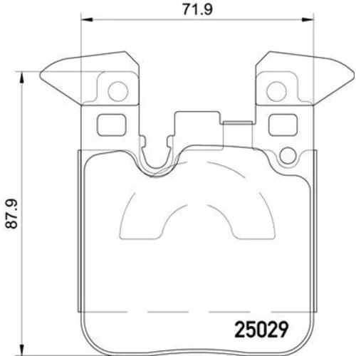 Sada brzdových platničiek kotúčovej brzdy BREMBO P 06 087