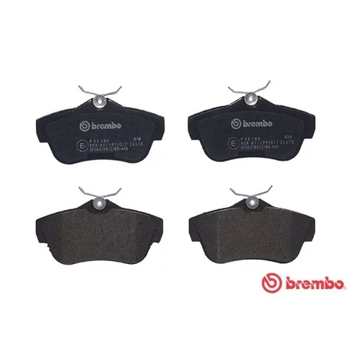 Sada brzdových platničiek kotúčovej brzdy BREMBO P 23 189 - obr. 1