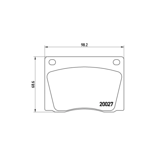 Sada brzdových platničiek kotúčovej brzdy BREMBO P 36 001