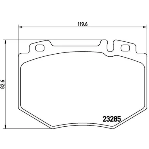 Sada brzdových platničiek kotúčovej brzdy BREMBO P 50 048