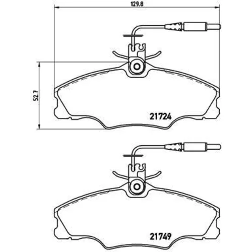 Sada brzdových platničiek kotúčovej brzdy P 61 056 /BREMBO/