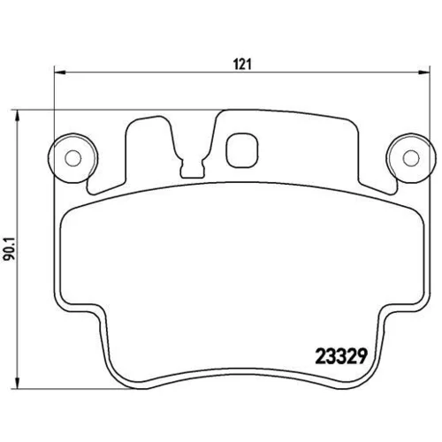 Sada brzdových platničiek kotúčovej brzdy BREMBO P 65 009