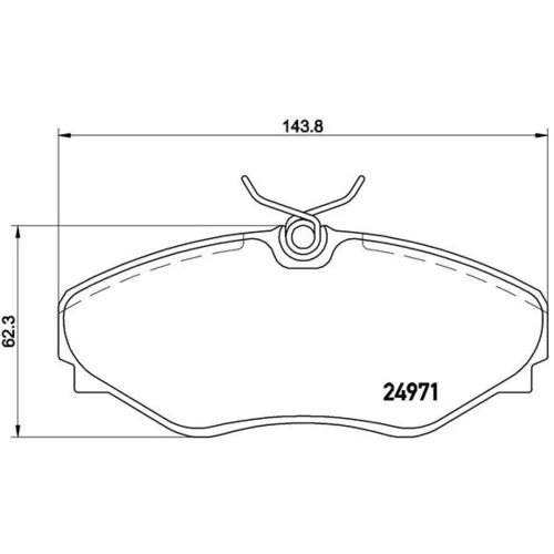 Sada brzdových platničiek kotúčovej brzdy BREMBO P 68 055