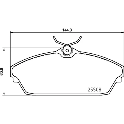 Sada brzdových platničiek kotúčovej brzdy BREMBO P 82 003