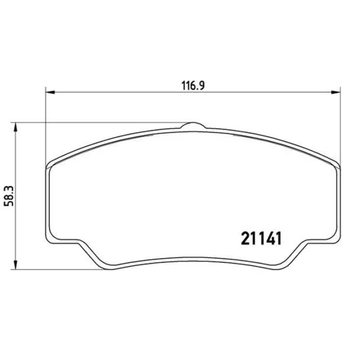 Sada brzdových platničiek kotúčovej brzdy BREMBO P 24 023