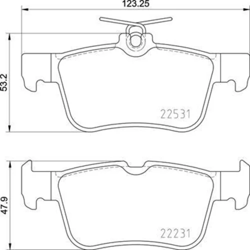 Sada brzdových platničiek kotúčovej brzdy BREMBO P 24 175