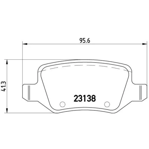 Sada brzdových platničiek kotúčovej brzdy BREMBO P 50 058