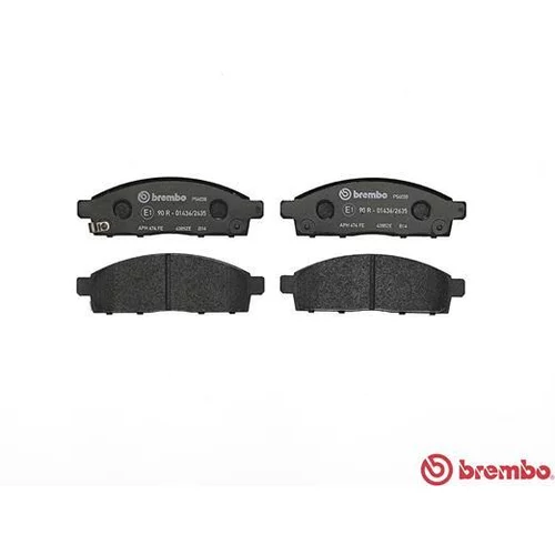 Sada brzdových platničiek kotúčovej brzdy BREMBO P 54 038 - obr. 1